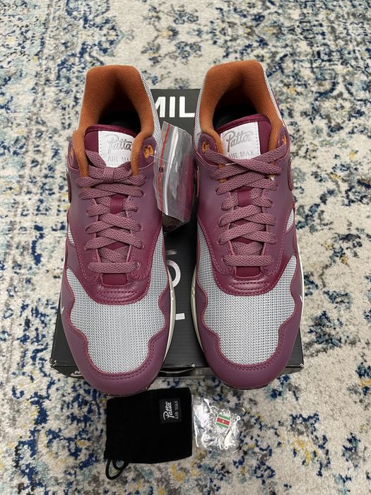 Nike Air Max 1 Patta Maroon (with bracelet) 43