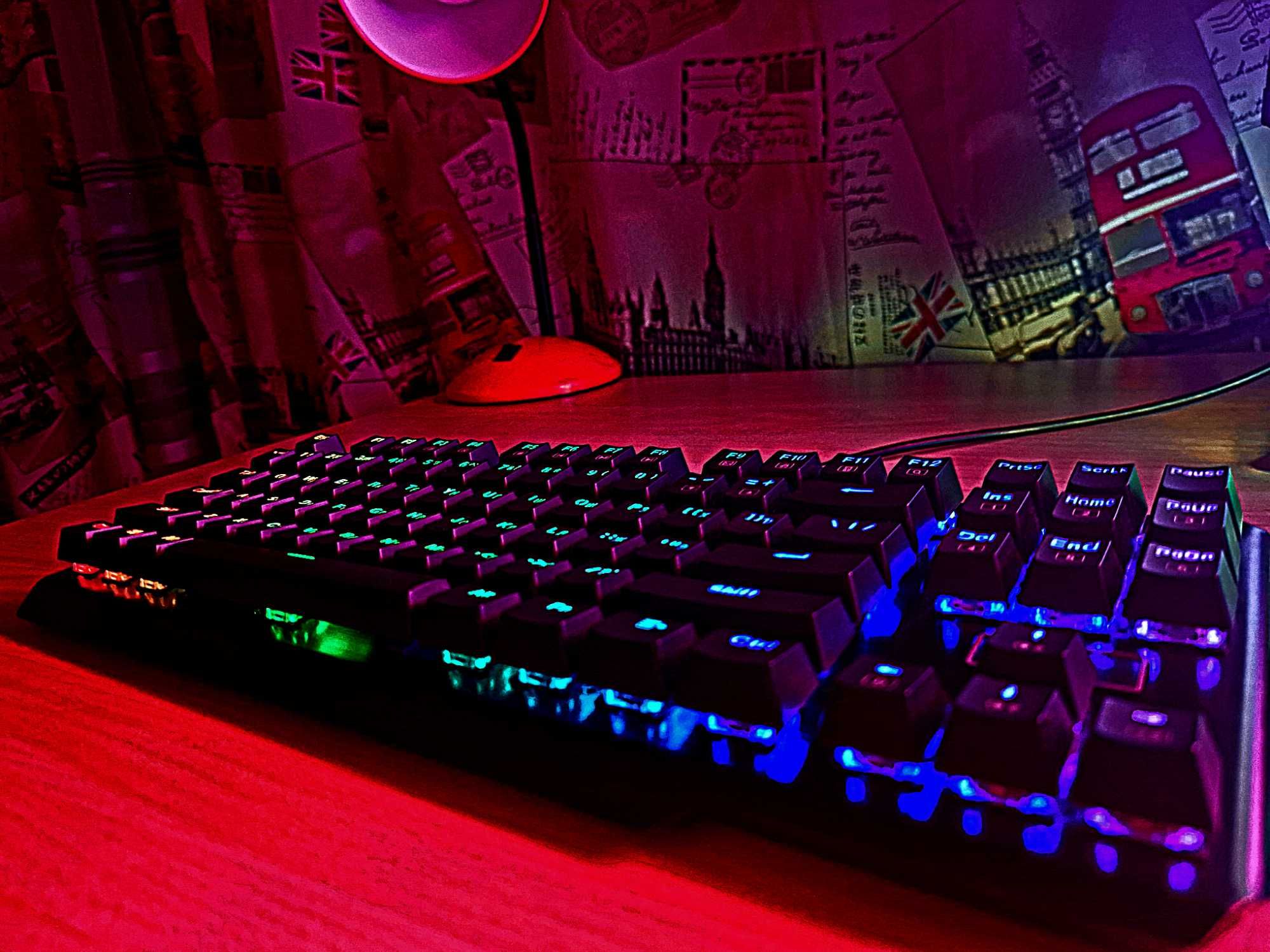 Игровая клавиатура Redragon Usas (TKL, компактная) с RGB-подсветкой