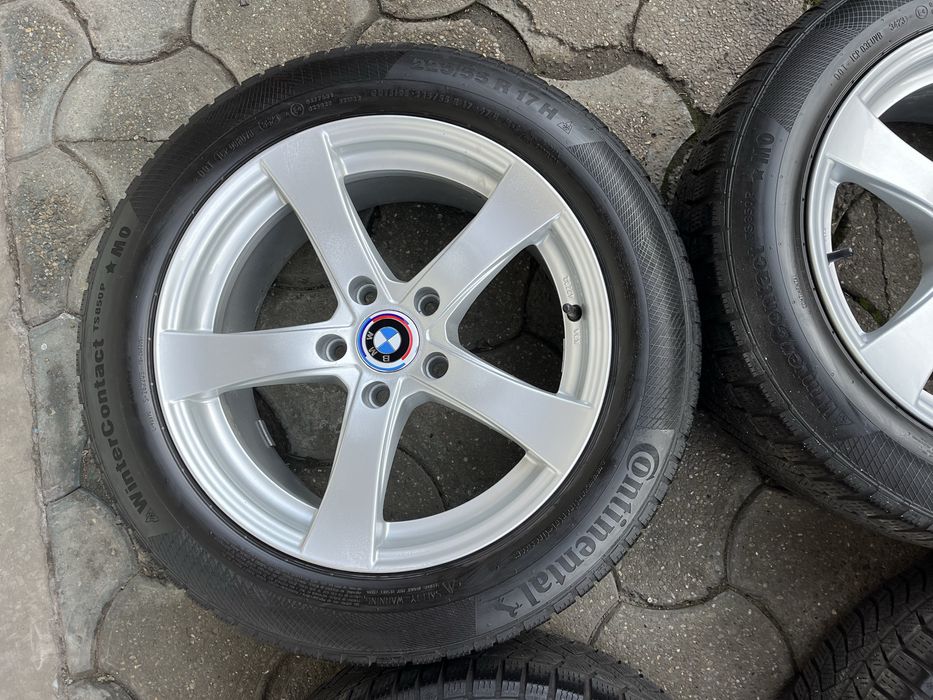 Jante aliaj 5x120mm, anvelope iarna 225/55 R17, BMW F10, F11, E60, X1