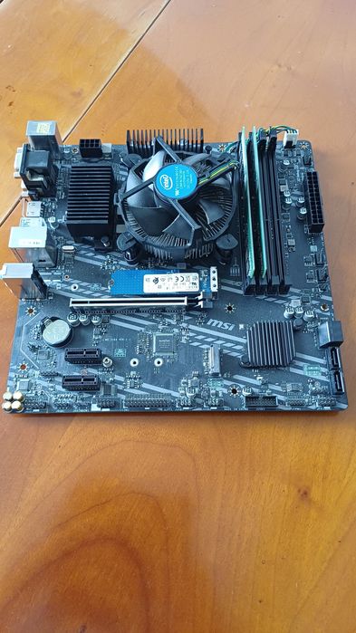 Kit Placa MSI B460M -Pro +Intel Core I5 10400+16gb ddr4+SSD 256+Cooler