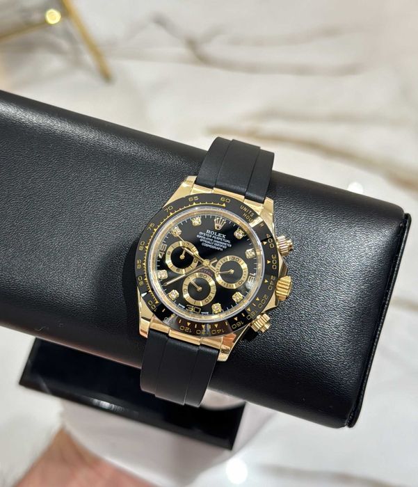 rolex daytona rubber strap diamond dail