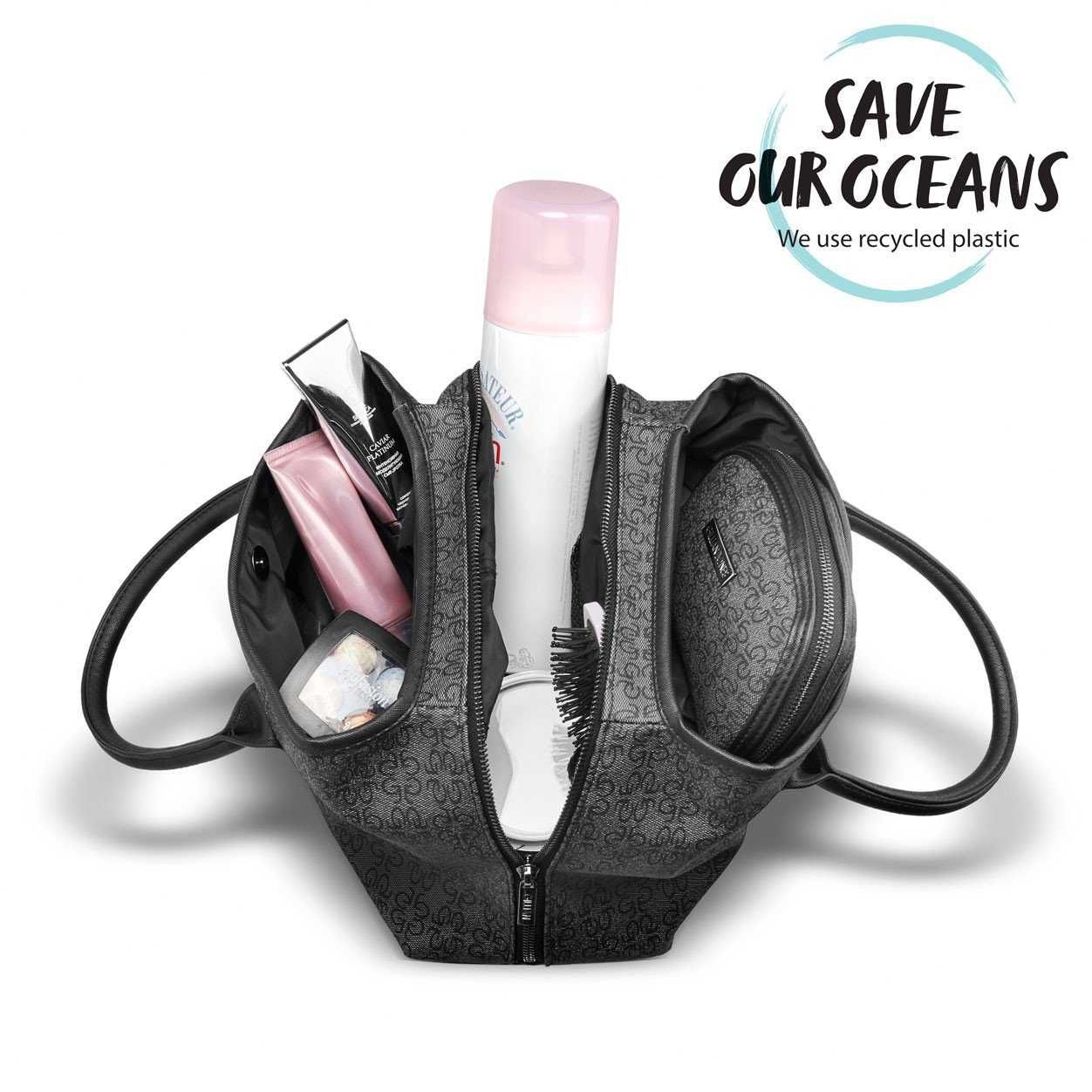 Geanta dama, de mana LUX, Gillian Jones, Mary Cosmetic, Negru, Cadou