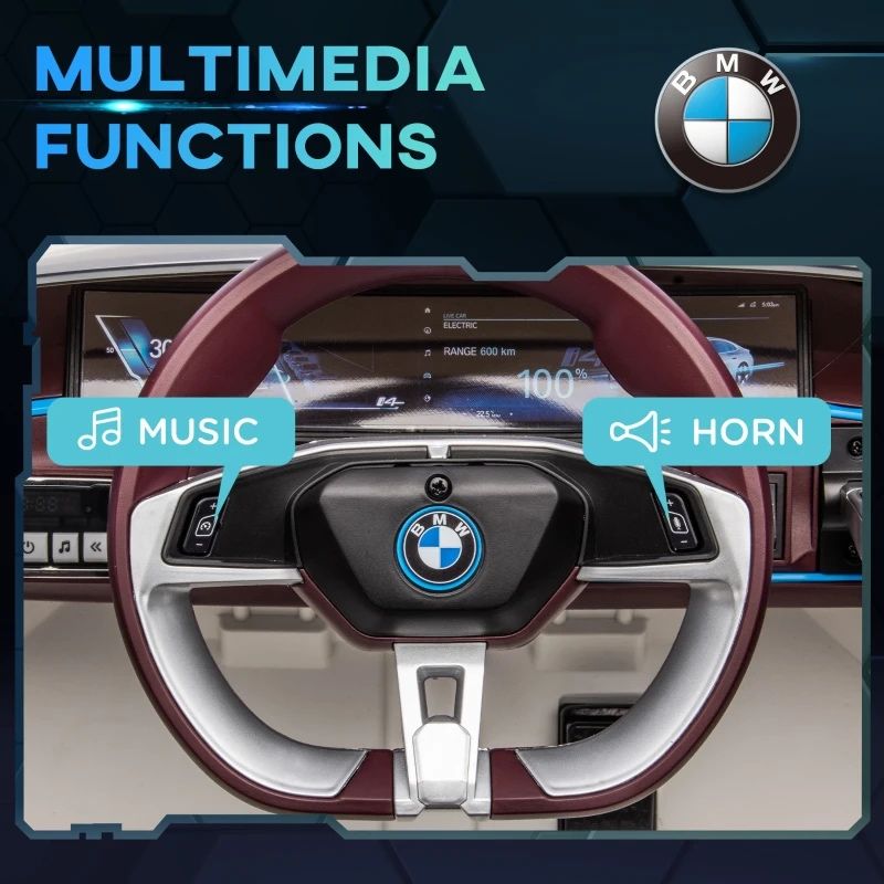 BMW i4 cu licenta si baterie reincarcabila ,masinuta pentru copii
