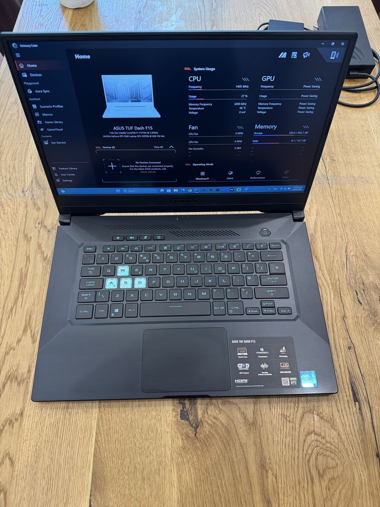 Asus TUF - i7 (11th Gen), RTX 3060 6GB, 16GB RAM, 512 SSD
