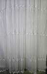 Perdea brodata + draperie maro