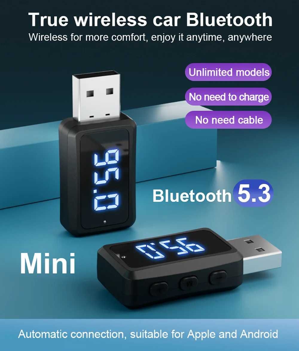 USB FM Tрансмитер с BT 5.3