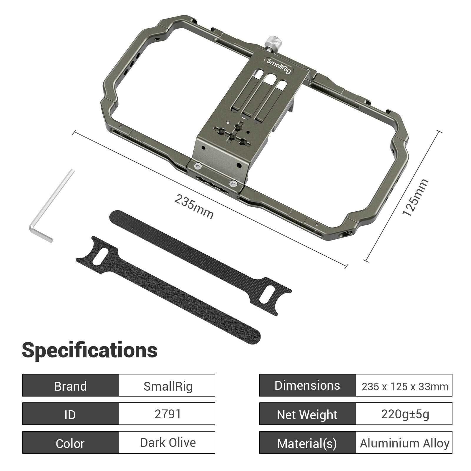 suport telefon SmallRig - metal - pentru vlogging, filmari