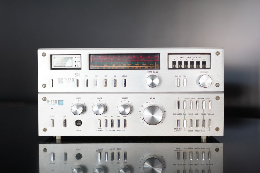 Linie Electronica Industrială amplificator A-350 și tuner T-350