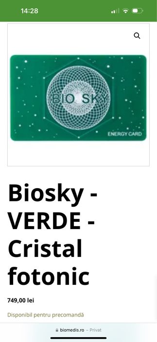 Carduri din cristal fotonic - biosky
