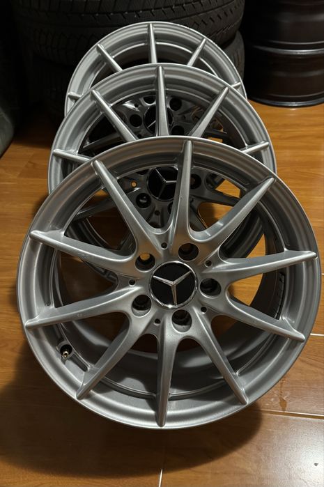 4 jante originale mercedes c class w204 5x112 merg si pe vw audi pe 16