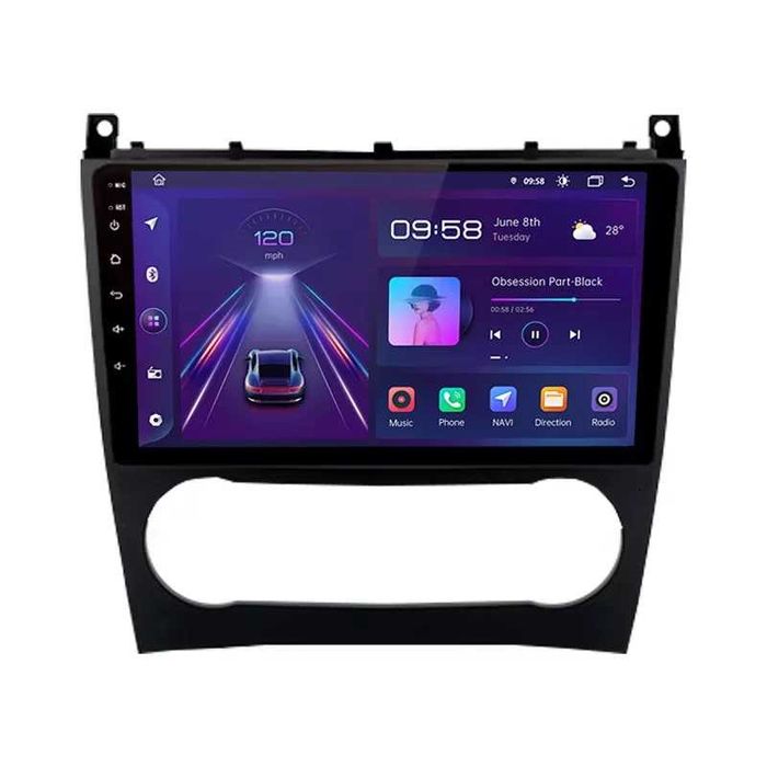 Navigatie Android Dedicata Mercedes C W203/CLK W209, 9Inch, Carplay