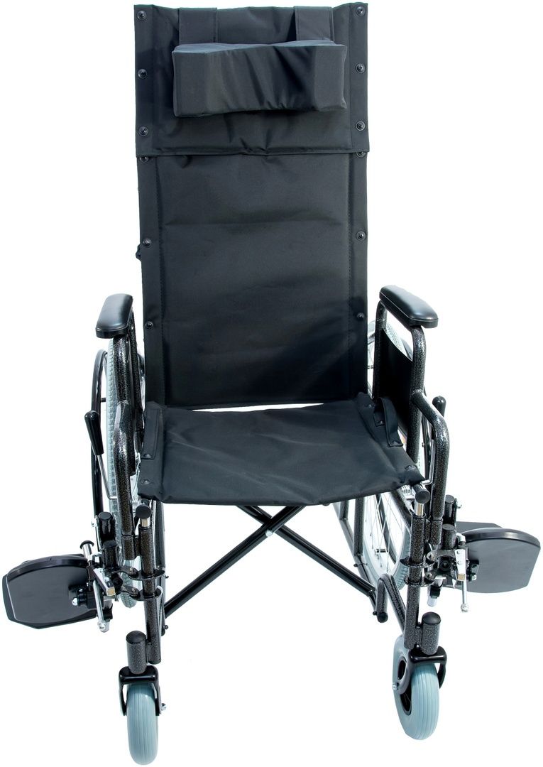Кресло коляска комнатная с высокой спинкой DOS Ortopedia Silver 110