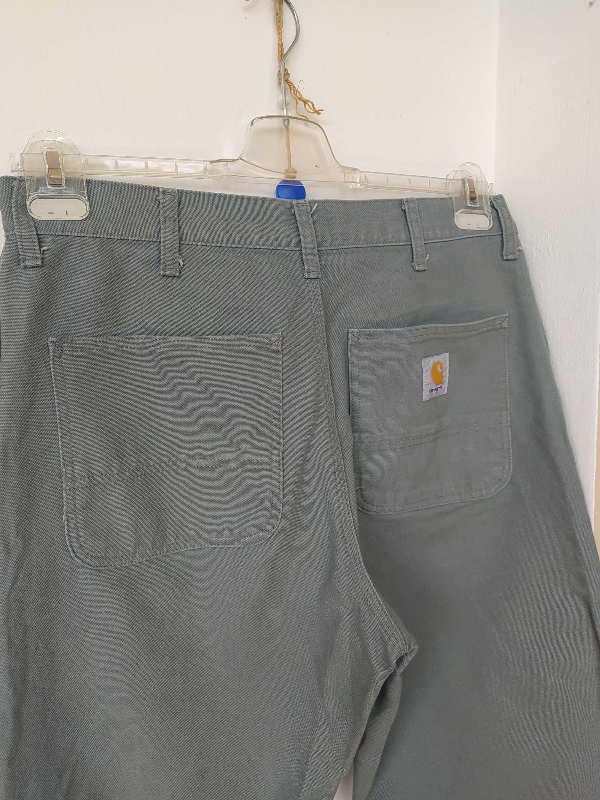 Carhartt simple pant 32 x 32 дълъг панталон сиво/зелен