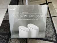 SIGILAT! Sistem Wi-Fi 6 Mesh ASUS ZenWiFi AX Hybrid XP4 (2-PK)
