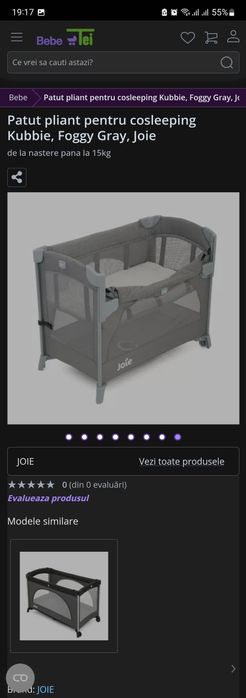 Patut co-sleeper Joie Kubbie