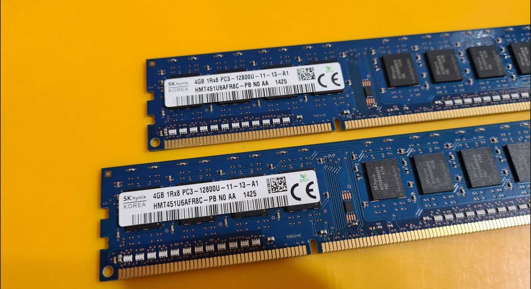Kit 8GB DDR3 Desktop,2x4GB,SK Hynix,1600Mhz,CL11,Single Sided