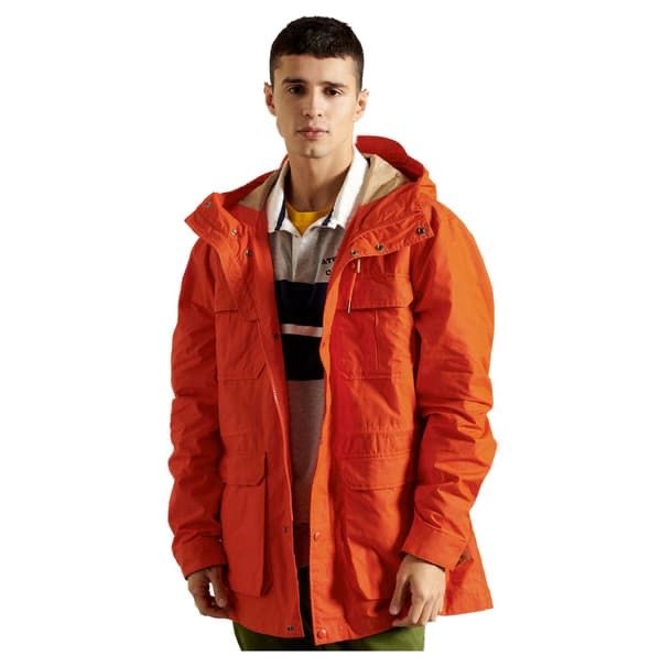 Superdry Men's Mountain Parka Jacket (мъжко яке парка, оранжево)