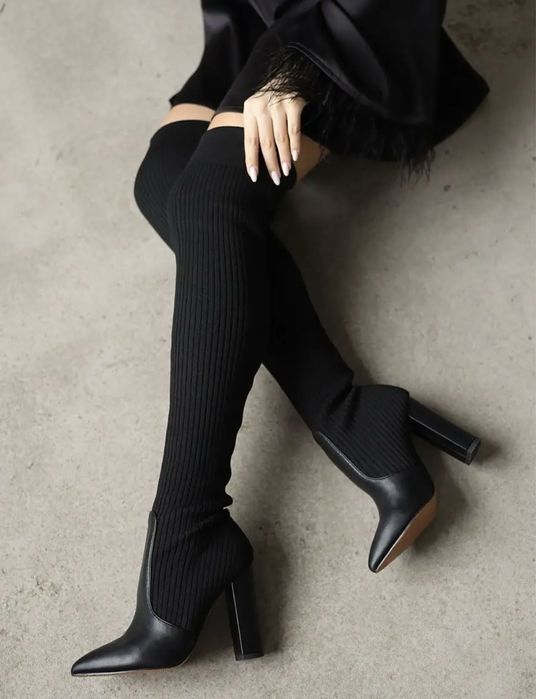 Демисезонные ботфорты чулки