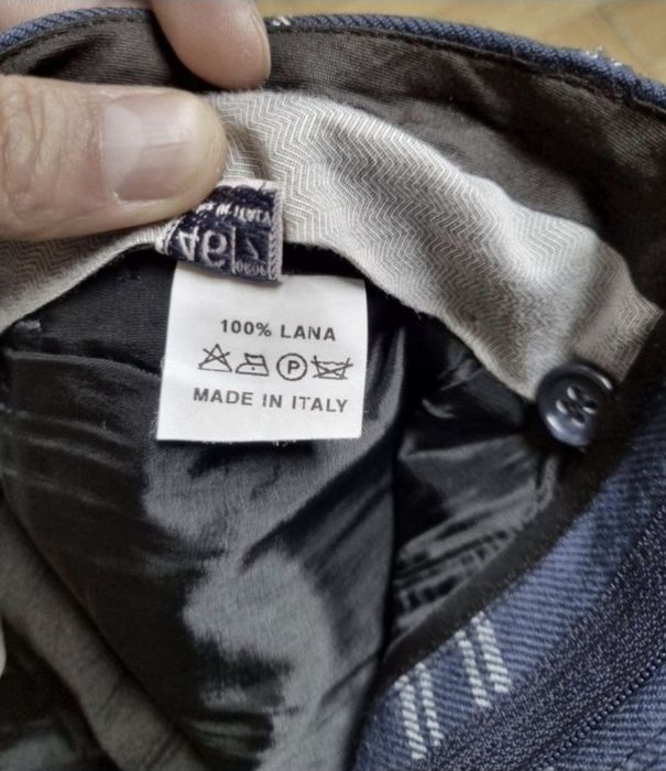 Pantaloni Elegant, Made in Italia, Barbati, 100% Lâna - 46