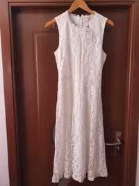 Rochie noua alba din dantela