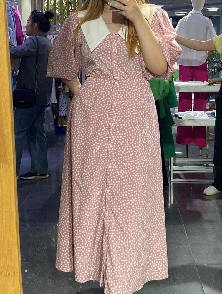 Платье розовое размер М