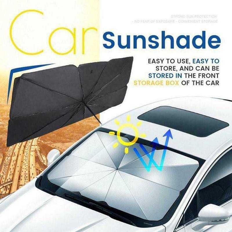 Доставка! Зонт солнцезащитный для лобового стекла автомобиля AKM9
