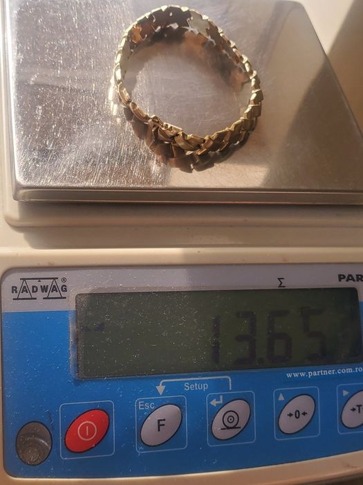 Brățară din aur galben 14K model elegant – dimensiune 20,5 cm, gramaj