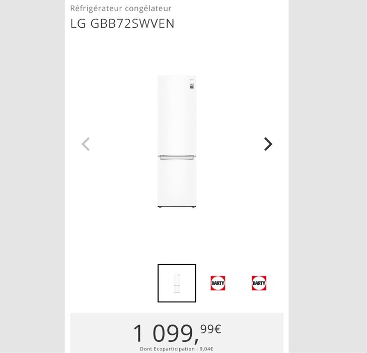 Combina frigorifica LG GBB72SWVEN