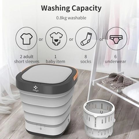Преносима мини пералня Xiaomi  Moyu  с UV дезинфектант и кошни