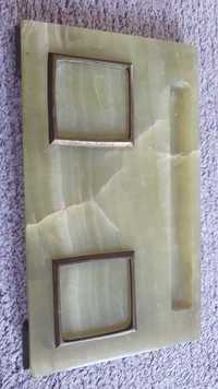 Bucata de onix sau  jad de birou, 26 x 15 cm, grosime 1.5 cm, 3 kg