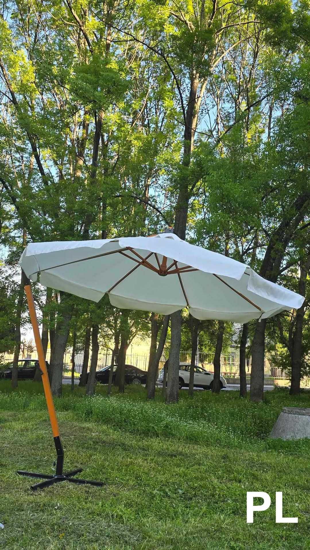 Градински чадър с метална стойка 3Х3М
