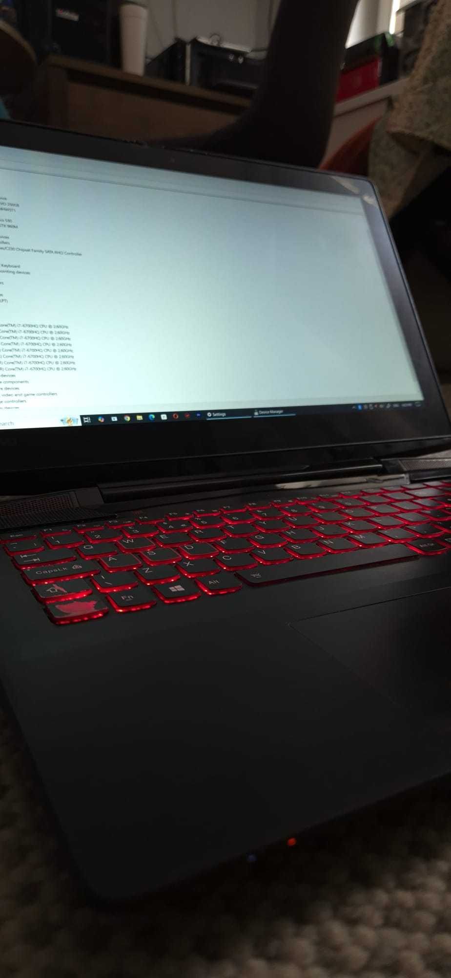 Laptop Lenovo, i7 2.6 0GHz (până la 3.5), GTX 960M 4GB, 16GB RAM, SSD