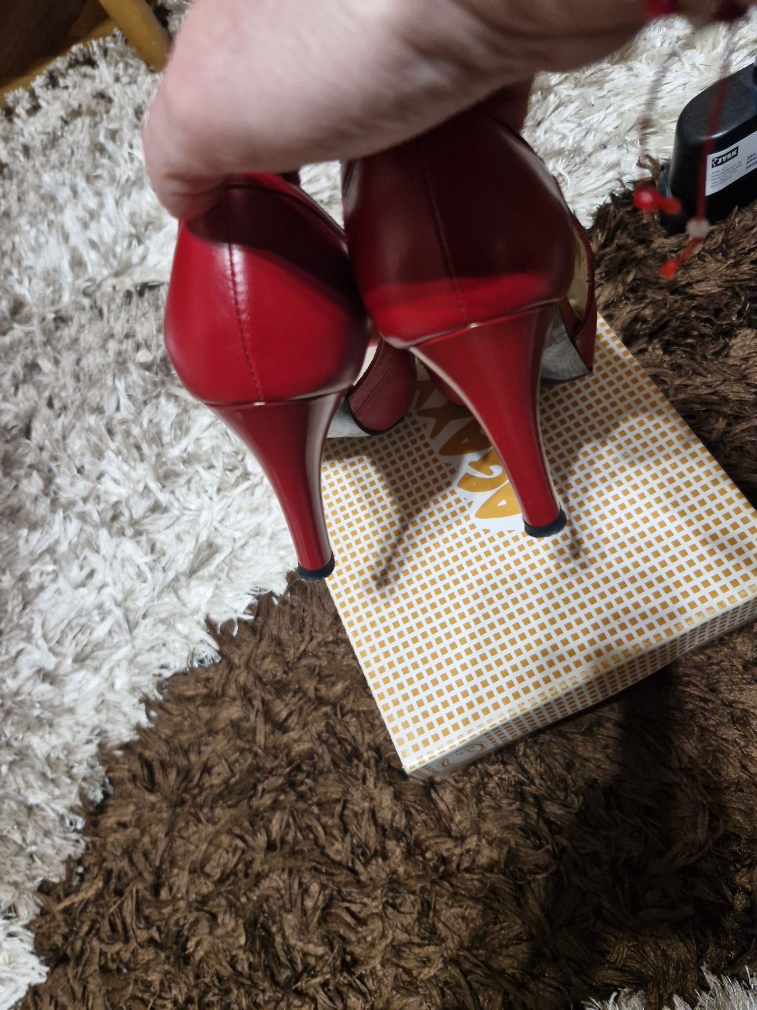 Sandale platforma,piele naturala,36