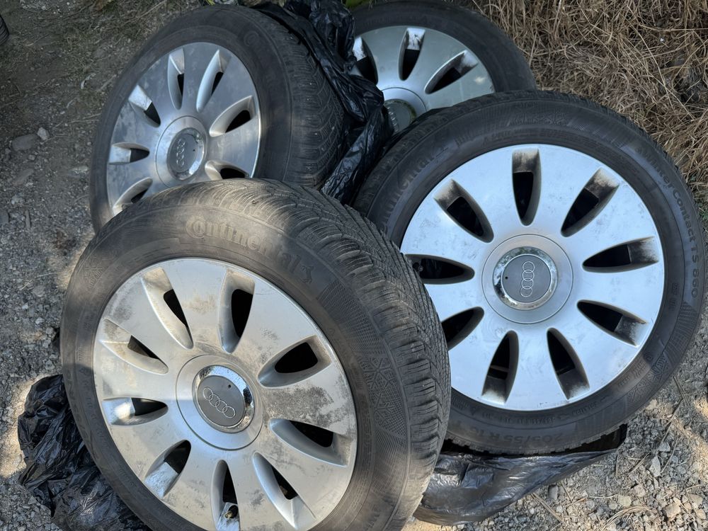 Оригинални джанти ауди 16" 5х112 + зимни гуми
