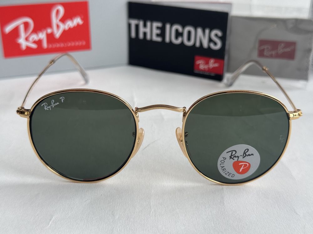 Ochelari de soare RAY BAN 3447 Round Metal Polarizati Noi