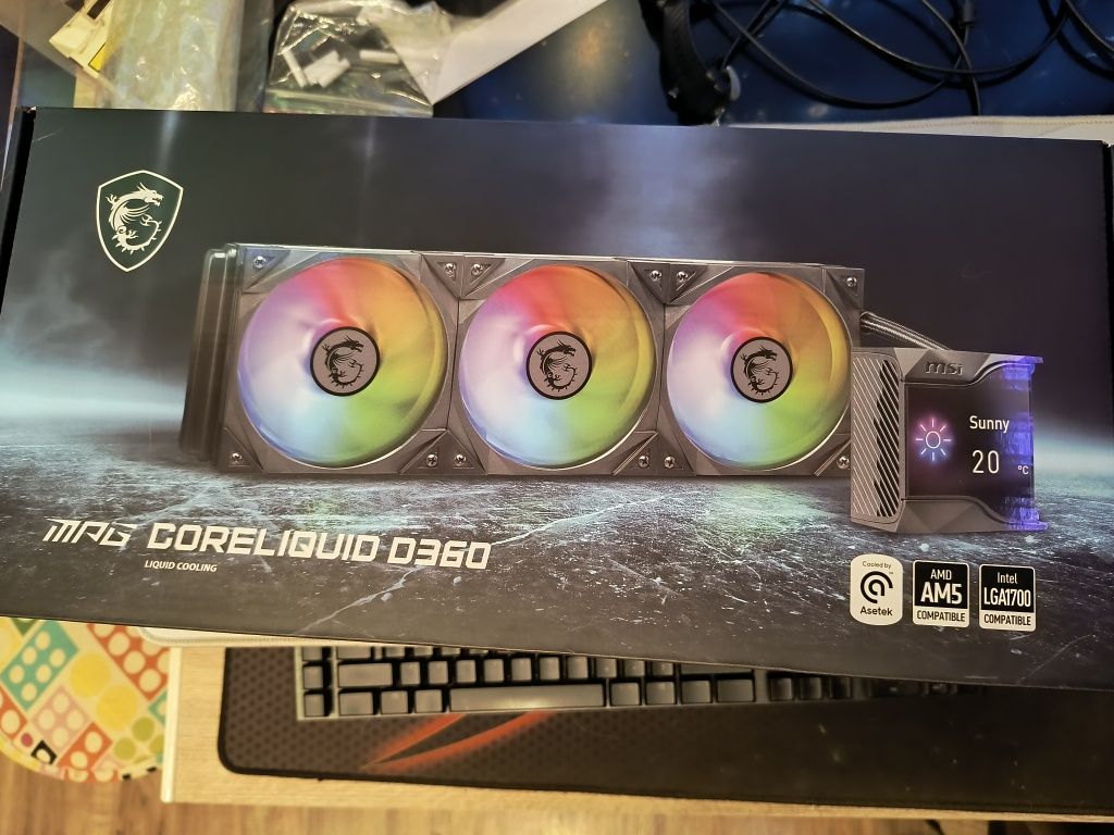 Водно охлаждане MSI MAG coreliquid D360 с ГАРАНЦИЯ ДО 2027г.