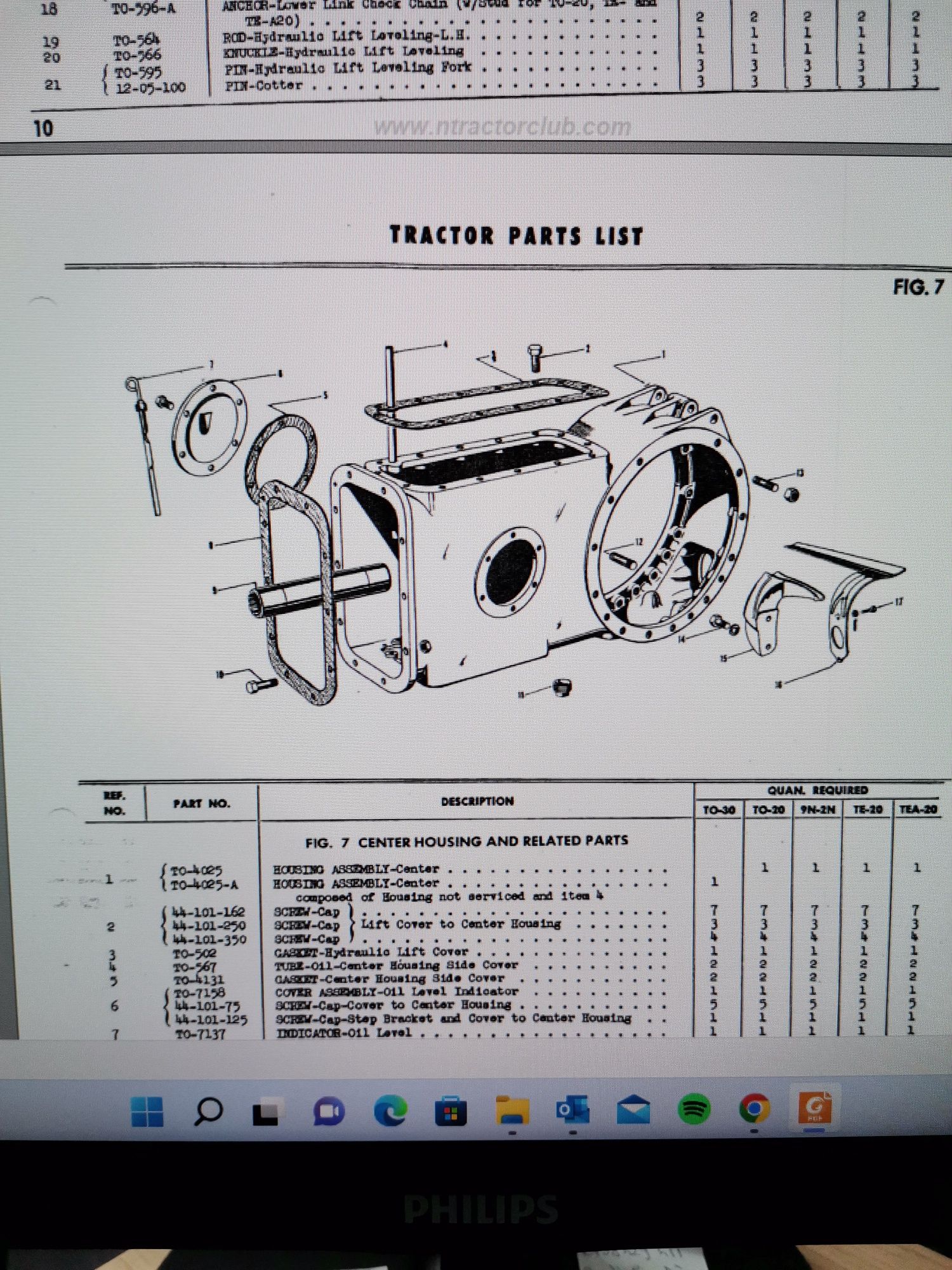 Manual reparații Massey Ferguson TO20 TO30 TE20