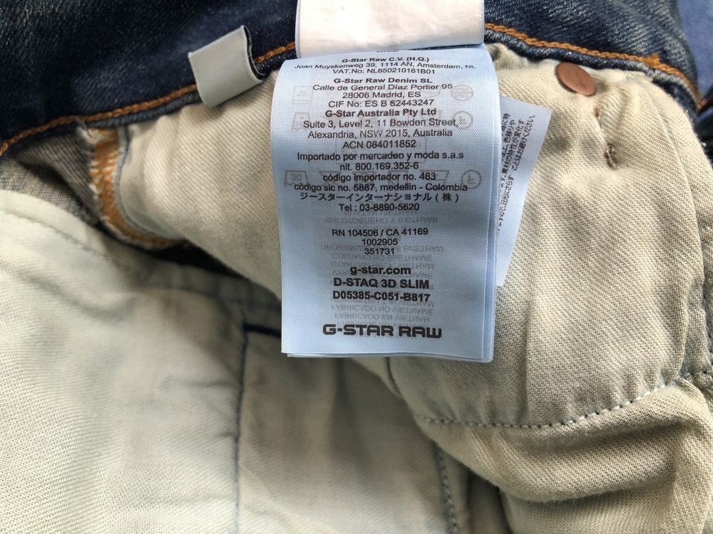 НОВИ G-Star RAW D-Staq Slim Jeans ОРИГИНАЛНИ мъжки дънки - 30/31