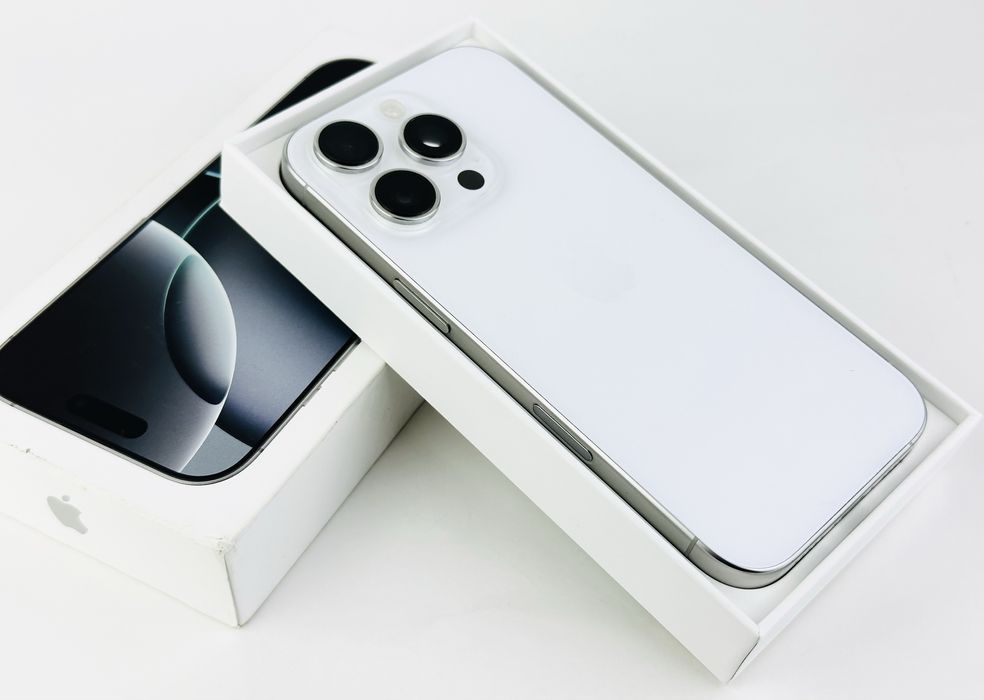 Apple iPhone 16 Pro 128GB White Titanium 93% Батерия! Гаранция!