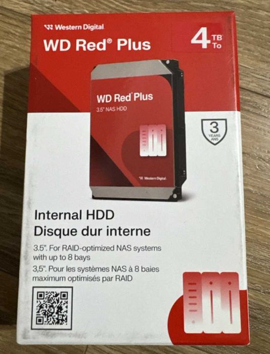 HDD intern WD Red Plus NAS 3.5" - 4TB,SATA,sigilat