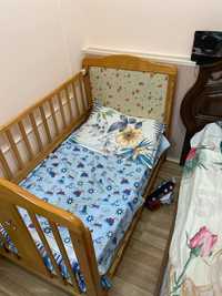 Детская кроватка, кровать + матрас для малышей от 0 до 3