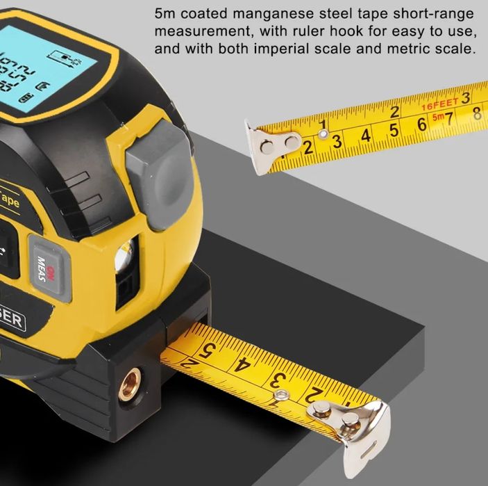 Ruleta cu Laser, Smart, Digitala, Multifunctionala, 60 M