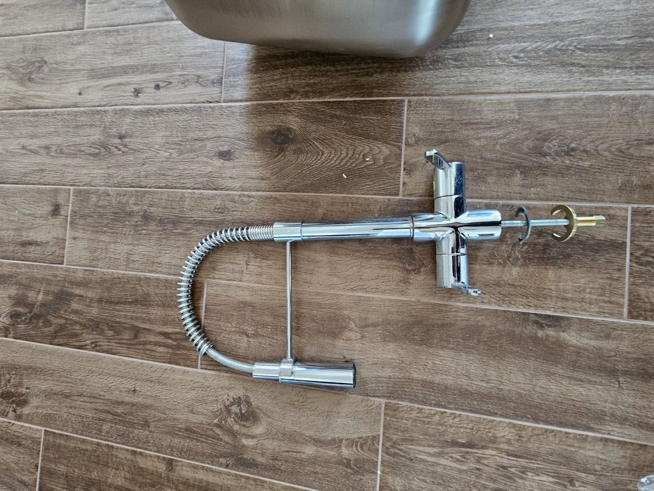 Chiuveta bucatarie ALVEUS Glassix 20,Sticla Alba 1 1/2 cuve, picurator