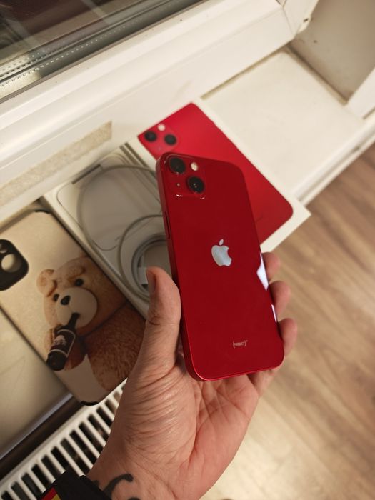 iPhone 13 Red 96%Bat 128GB Fullbox totul original liber retea