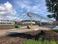Cort industrial,corturi industriale,hala metalica cu membrana PVC