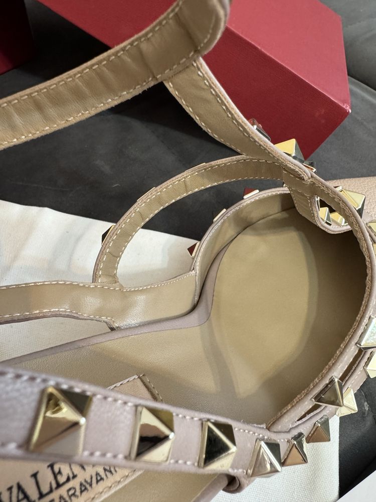 Sandale Valentino Rockstud 105mm - piele naturala mata/premium/video
