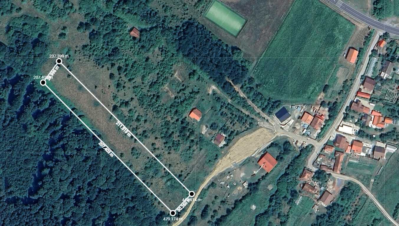 teren arabil , fânaț , livadă  lângă pădure