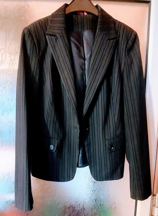 Costum sacou cu fusta, culoare  bleumarin