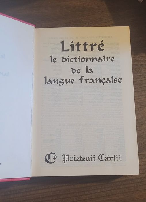 Vand dictionar littre le dictionaire de la langue francaise