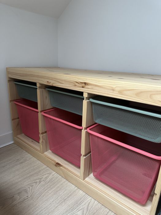 TROFAST ikea lemn pin